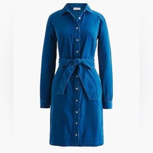 J. Crew Long Sleeve Blue Dress